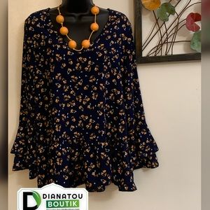 Signature Studio Flower Print Top